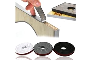 PUNDIN Kantenumleimer Selbstklebend, Kantenschutz Selbstklebend, weiches TPE-Kantenschutz Baby, zum Abziehen und Aufkleben, zusammenklappbarer Kantenschutz, für Schrankreparatur (7/20''x9.8',White)