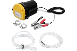 QLOUNI 12V 60W Ölabsaugpumpe Absaugpumpe Dieselpumpe Heizölpumpe Auto Motorrad Kraftstoffpumpe für KFZ-Ölwechsel, Motoröl-Wechsel Elektrisch