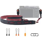 PGYTECH Slim Adjustable Leather Camera Strap with Quick Release 820-1360mm Lightweight Retro for Mirrorless/Compact/Instax/Di