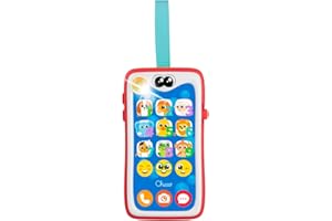 Chicco Smiley Smartphone, Gioco Educativo per Bambini, Giocattolo Parlante e Interattivo, Membrana Touch, Gioco con Luci e Suoni, Laccio per Passeggino e Seggiolino, Giochi Bambini 6 Mesi - 3 Anni