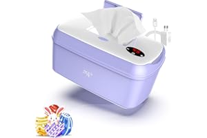 FAMILY CARE ACCU Feuchttuch Box - Feuchttücher Wärmer, Baby Wipes Warmer, Tücherwärmer Neugeborene Erstausstattung