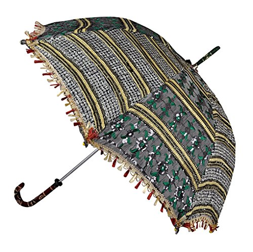 Preisvergleich Produktbild indisch gestickte Sonnenschirm Schirm Klein für Mädchen
