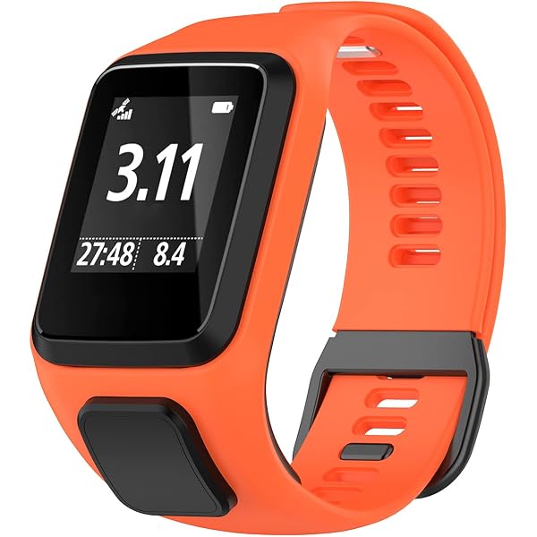 Gransho Cinturino In Silicone Per TomTom Spark 3 / Runner 2 / Golfer 2 / Runner 3 / Adventurer – Sostituzione Sportiva, Colore Nero Stagno