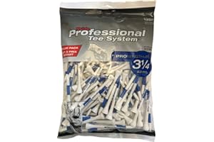 PRIDE GOLF TEE Pride Professional Tee System, 3-1/4 inch ProLength Plus Tee, 135 Count, White