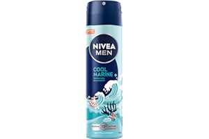 ‎NIVEA MEN NIVEA MEN Cool Marine Artist Edition Deo Spray, Deodorant für 72h Anti-Transpirant-Schutz gegen Schweiß und Geruch, Deospray mit erfrischendem Duft (150 ml)