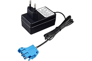 VULCYXA Cargador 12V Compatible con Peg Perego, Ground Force Tractor, John Deere Gator XUV, Polaris Outlaw, Citrus, RZR 900, SUV, ATV, Moto, Cable de Carga Fuente de alimentación Adaptador de Repuesto, 2 m