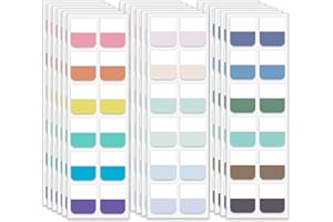 Lumintutu 18 Colors 720pcs Sticky Index Tabs, Medium Book Tabs Repositionable Page Markers Labels for Notebooks, Binders, File Folder and Planner (1×1.1 Inch)