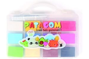 GRAINE CREATIVE Graine Créative Coffret Gomme à Modeler Patagom 12 Couleurs