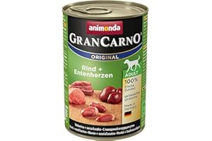 GRANCARNO Animonda Gran Carno - Cibo per Cani, Manzo + anatra, 6 x 400 g