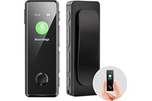 128GB Digital Voice Recorder, KINPEE Mini Recorder Sound Audio Recorder Portable MP3 Dictaphone for Interview Rechargeable Small Audio Recording Device Voice Activated Recorder for Lecture Meeting