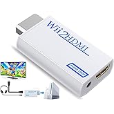 Alife Wii - HDMI D&ouml;n&uuml;şt&uuml;r&uuml;c&uuml;, Wii2 - HDMI HD Video Ses &Ccedil;ıkışı i&ccedil;in 3,5 mm Ses Jakı, T&uuml;m Wii Ekran Modlarını Destekler 1080P 7