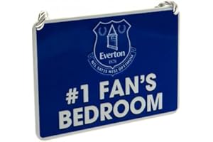 Everton FC Official Football Gift No1 Fan Bedroom Sign - A Great Christmas/Birthday Gift Idea For Men And Boys