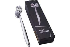 OhanaBeach® ablandador de Carne，Ablandador de Carne de Doble Cara de Acero Inoxidable para ablandar chuletas, chuletas y filetes.