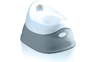 DR. WELLTHY Hawwwy 2-Teiliger Babytopf – Töpfchen geeignet für ca. 18 Monate bis ca. 3 Jahre, mit Anti-Rutsch-Funktion, Kinder, Kleinkinder, Toilettentraining - Grau