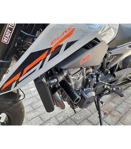 Adesivi Serbatoio Moto KIT Adesivi 3D Protezione Paraserbatoio Per KTM DUKE 890 R - Resina Poliuretanica, Made In Italy, Arancione Adesivi Italiani Per Moto - 12