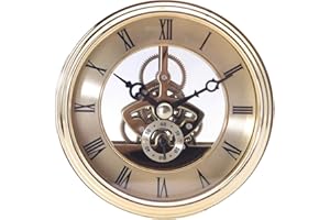 DEEWISH Movimento, Clock Movement Orologio da Scheletro Trasparente Inserti da Incasso Orologio da Tavolo al Quarzo con Orologio Orologio da Tavolo in Stile Europeo di Alta qualità