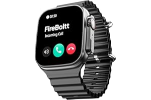Fire-Boltt Gladiator 1.96" Biggest Display Smart Watch with Bluetooth Calling, Voice Assistant &123 Sports Modes, 8 Unique UI