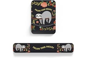 AOKSUNOVA Tappetino per mouse ergonomico con poggiapolsi, tappetino per mouse con cuscino in gel e tastiera, poggiapolsi