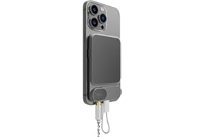 Khadas Tea Headphone Amplifier, Portable DAC & Magnetic Hi-Fi Amplifier| 32bit/384KHz ESS ES9281AC Pro | USB-C & Bluetooth 5.0 | 1160mAh Battery | 3.5mm Output for Streaming/Gaming/Music (Grey)