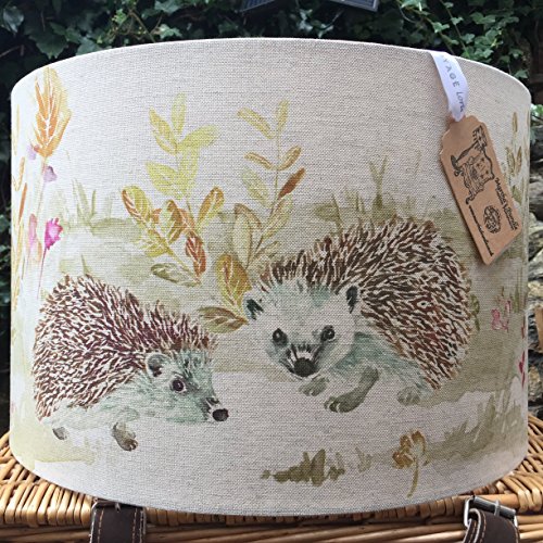 Custom made Voyage Country lampshade any Voyage fabric Moorland Stag Highland Cattle Boxing Hares Hedgehog Fish etc Choice of size