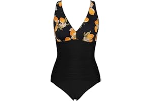 VILOREE Damski kostium kąpielowy, jednoczęściowy, modelujący kostium kąpielowy, wyszczuplający brzuch, miękkie miseczki bez pleców