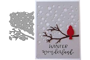 ECMQS Fustella per goffratura con albero di Elster, per scrapbooking, creazione di biglietti, decorazioni di album, cornici