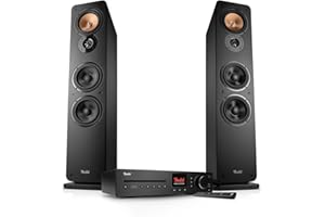 Teufel ULTIMA 40 KOMBO, Impianto Stereo Hi-Fi con Bluetooth e Ricevitore CD 2.1, WiFi, Radio DAB+ e FM, USB-C, HDMI ARC CEC, Sistema a 3 Vie, (Nero)