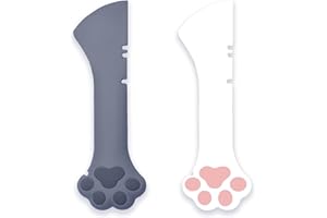 Meow&Woof Katzen-Nassfutterlöffel, Mini-Spatel für Haustierdosen, BPA-freie Dosenlöffel für Tierfütterung, kleine Gläser, leicht zu reinigender Schaber für Hundefutterdosen (2 Löffel)