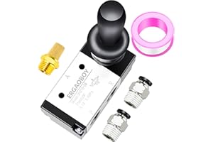 ERGAOBOY 1/4" BSP 3 vie 2 posizioni elettrovalvola pneumatica, valvola a comando manuale push pull (valvola 3H210 08)