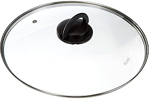 Ibili 970928 Couvercle en Verre Poinee Piante, Transparent, 28 cm 28 x 28 x 4 cm