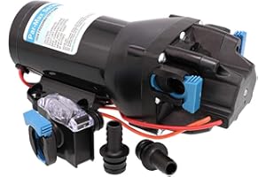 Jabsco Par-Max HD4 - Pompa a pressione dell'acqua per impieghi gravosi - 24 V - 4 GPM - 40 PSI