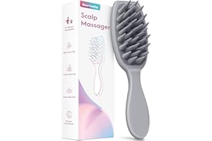 KORINTIN Scalp Massager Hair Growth, Long Handle Shampoo Brush with Soft Silicone Bristles for Wet Dry Oily Curly Straight Thick Thin Rough Long Short Natural Men Women Kids Pets Hair Care Tools