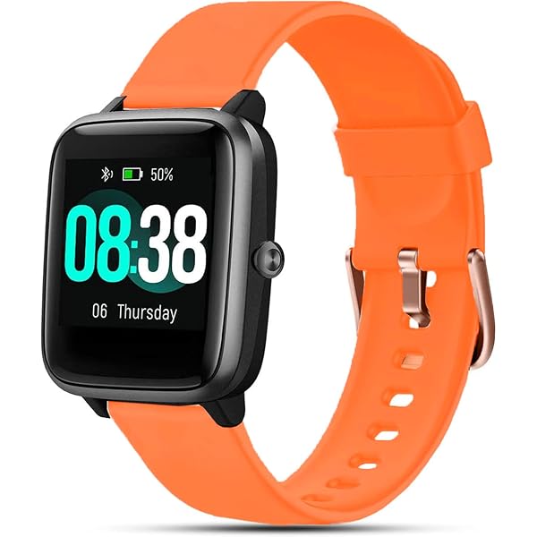 BBZ Cinturino Di Ricambio 19 Mm In Silicone Per Orologi Smart ID205, SW021, TE021, Popglory, Letsfit E Altri - Regolabile 120-210 Mm, Morbido, Sportivo