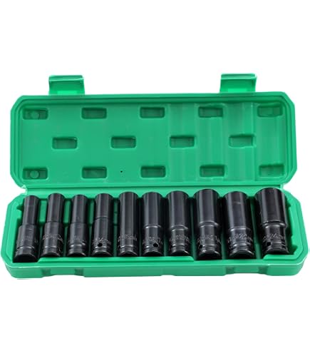 Metrisches Steckschlüssel-Set 12-teilig – 1/2 Zoll Antrieb, 10–24 Mm, Inkl. Ratsche & Verlängerung