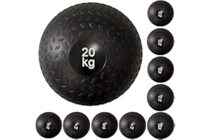 FASHION THIRSTY Fitness Slam Ball No Bounce Weights Medicine Ball Heavy Duty Rubber Power Strength Training Fitness Gym Home Workout Equipment Core Ab Exercises Bootcamp MMA Boxing 3KG, 5KG, 10KG, 15KG, 20KG, 25KG