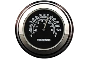 Termómetro Del Manillar De La Motocicleta, Asudaro Termómetro De Montaje En Manillar Termómetro De Manillar De Aleación De Aluminiotermómetro Impermeable Accesorios Para Motocicletas