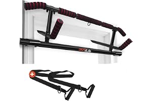 DH FitLife Armhävstång dörrkarm utan skruvar | Pull up bar Doorway | Reckstång, gymnastikstång, dörrräcke, för upphängning, inkl. slingtränare