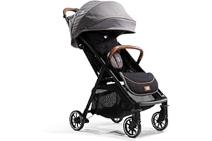 Joie - Parcel™ - Poussette Compacte 3-En-1 - Siège Inclinable À Plat - Compatible Sièges Auto - Suspension Souple - Harnais 5 Points - Pliage Automatique - Coloris Oyster - Dès La Naissance (Carbon)