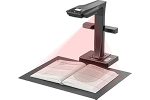 CZUR ET16 Plus Scanner de Livres et de Documents Professional, Capturez Jusqu'au Format A3, Compatible avec Windows et macOS, Convertit Les Documents en PDF, Word, Tiff, Excel