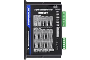 Stepperonline, DM860T, Driver per motore passo-passo digitale, 2,4-7,6 A, 18-80 VDC o 36-110 VDC, per motore Nema 34 motori stepping CNC
