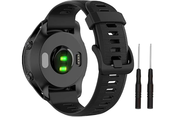 ISABAKE Bracelet pour Garmin Forerunner 945/935, Garmin Fenix 5/5 Plus, Fenix 6/6 Pro, Approach S60/Quatix 5, Bande de Remplacement de Montre en Silicone Souple de 22mm
