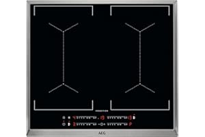 AEG IKE6445AXB Autarkes Kochfeld / Induktion / Serie 6000 mit MultiBridge / Slider-Bedienung / 60 cm / Edelstahlrahmen / 4 Kochzonen / Bridge-Funktion / Powerfunktion / Kindersicherung