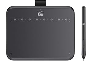 XP-PEN XPPen Deco 640 Drawing Tablet with 16K Pressure Levels, Portable Digital Art Pad with 8 Shortcut Keys for OSU!, Graphics Design, Distance Education, Signing, Works with Windows, macOS and Android