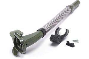 Oxid7 bec verseur en métal diesel flexible conçu pour les bidons de carburant diesel bidons d'essence | protection contre l'erreurs de remplissage | vert | adapté aux bidons métalliques de 5,10 et 20l