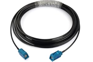 Bingfu Fakra Z Hembra a Hembra Cable de Extensión de Antena del Vehículo 5m para Estéreo de Coche Unidad Principal de Android Navegacion GPS Radio FM Am Radio Satelital Sirius XM Telemática 4G LTE