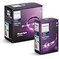 Philips Hue Lightstrip 3m Bundle [Base Kit + Extension] Bluetooth (Hue Bridge Optional) White and Colour Ambiance Smart LED Kit (Works with Alexa, Google Assistant and Apple HomeKit)