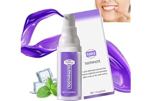 DENDAWEN Pasta de Dientes Morada Blanqueadora para Eliminar las Manchas de los Dientes y Blanquear los Dientes|Pasta de Dientes Morada Blanqueadora|Aumentador del Blanqueamiento Dental|Blanqueador Dental