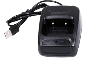 Mengshen Ładowarka biurkowa z wtyczką USB USB ładowarka stołowa kompatybilna z Baofeng 888S 777S 666S H777 / R888s Plus Radio Walkie-Talkie Transceiver BF-888S_C4