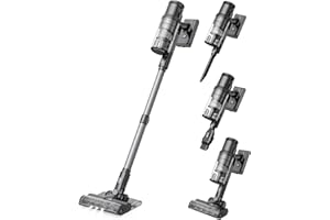 Proscenic P11 Mopping Aspirateur Balai sans Fil, 2 en 1 Aspirateur et Serpillière, 500W/35kPa, 60min Autonomie, Contrôlés par Ecran Tactile, léger et Polyvalent, Parfait pour Maison et Animaux