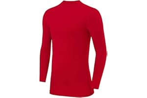 PowerLayer Niño Camiseta Compresión Termica - Manga Larga - Camisetas Termicas Cuello Corto